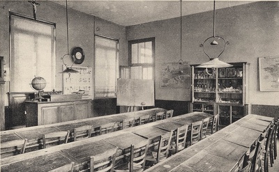 Salle de classe autrefois